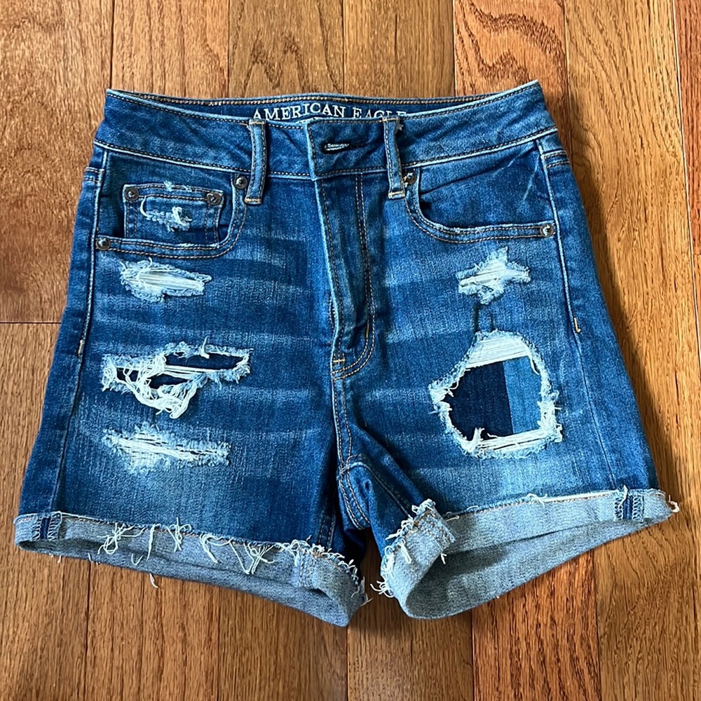 AEO High Rise Stretch Jean Short